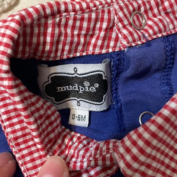 Mud Pie lil boys Christmas romper. Size 0-6 months - Picture 3 of 4